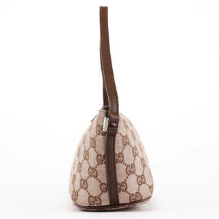 Gucci 039 1103 Beige Brown GG Boat Pochette