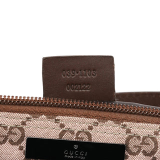 Gucci 039 1103 Beige Brown GG Boat Pochette