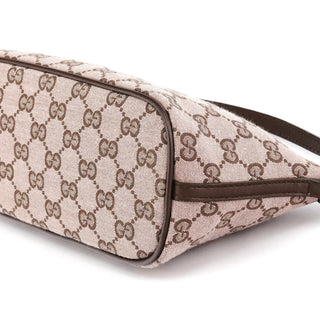Gucci 039 1103 Beige Brown GG Boat Pochette