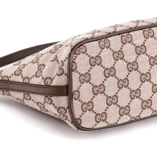 Gucci 039 1103 Beige Brown GG Boat Pochette