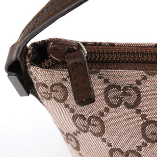 Gucci 039 1103 Beige Brown GG Boat Pochette