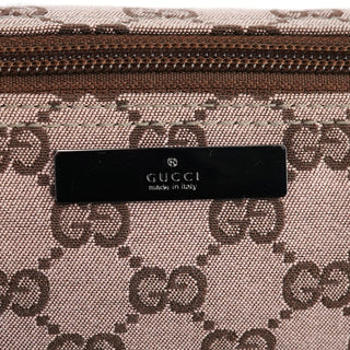 Gucci 039 1103 Beige Brown GG Boat Pochette