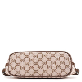 Gucci 039 1103 Beige Brown GG Boat Pochette