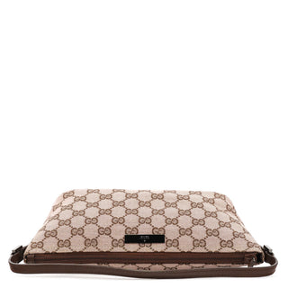 Gucci 039 1103 Beige Brown GG Boat Pochette