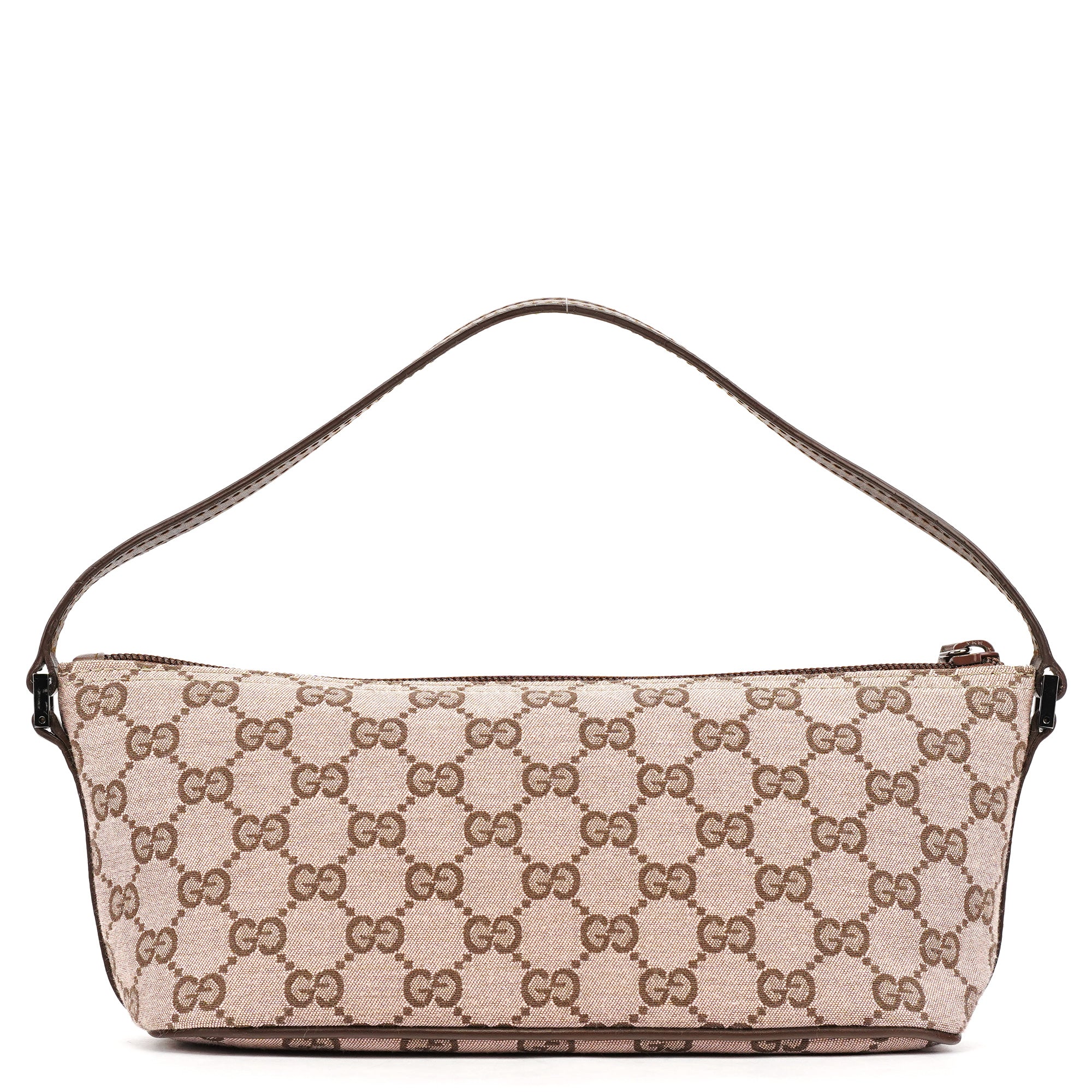 Gucci 039 1103 GG Boat Pochette in Beige und Braun