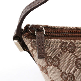 Gucci 039 1103 Beige Brown GG Boat Pochette
