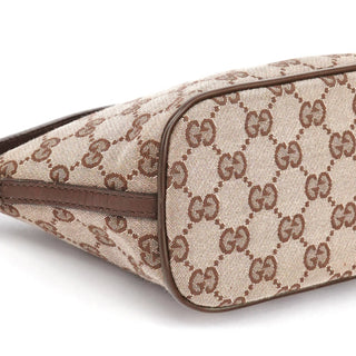 Gucci 039 1103 Beige Brown GG Boat Pochette
