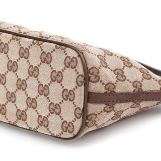 Gucci 039 1103 Beige Brown GG Boat Pochette