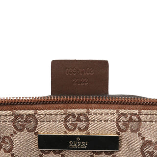 Gucci 039 1103 Beige Brown GG Boat Pochette
