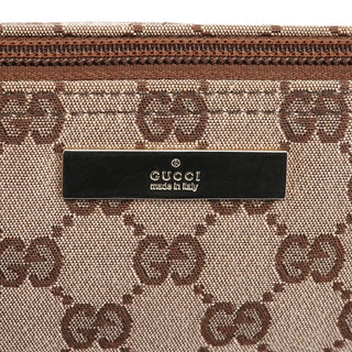 Gucci 039 1103 Beige Brown GG Boat Pochette