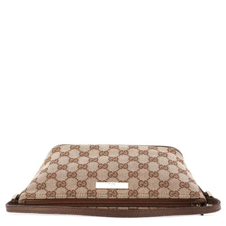 Gucci 039 1103 Beige Brown GG Boat Pochette