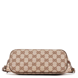 Gucci 039 1103 Beige Brown GG Boat Pochette