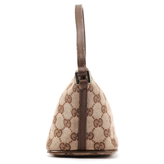 Gucci 039 1103 Beige Brown GG Boat Pochette