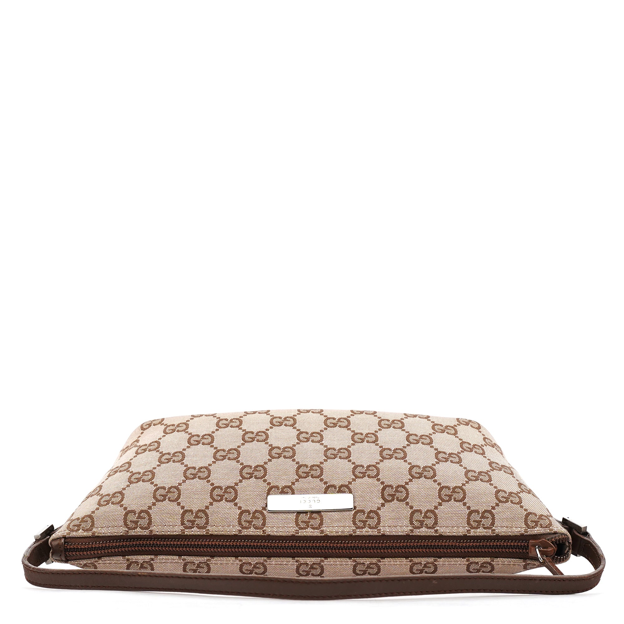 Gucci 039 1103 Beige Brown GG Boat Pochette