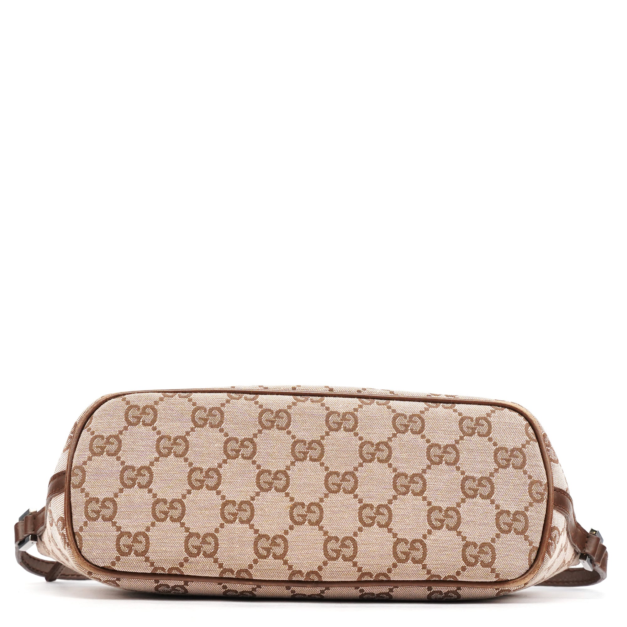 Gucci 039 1103 Beige Brown GG Boat Pochette