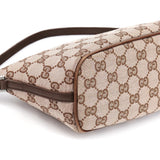 Gucci 039 1103 Beige Brown GG Boat Pochette
