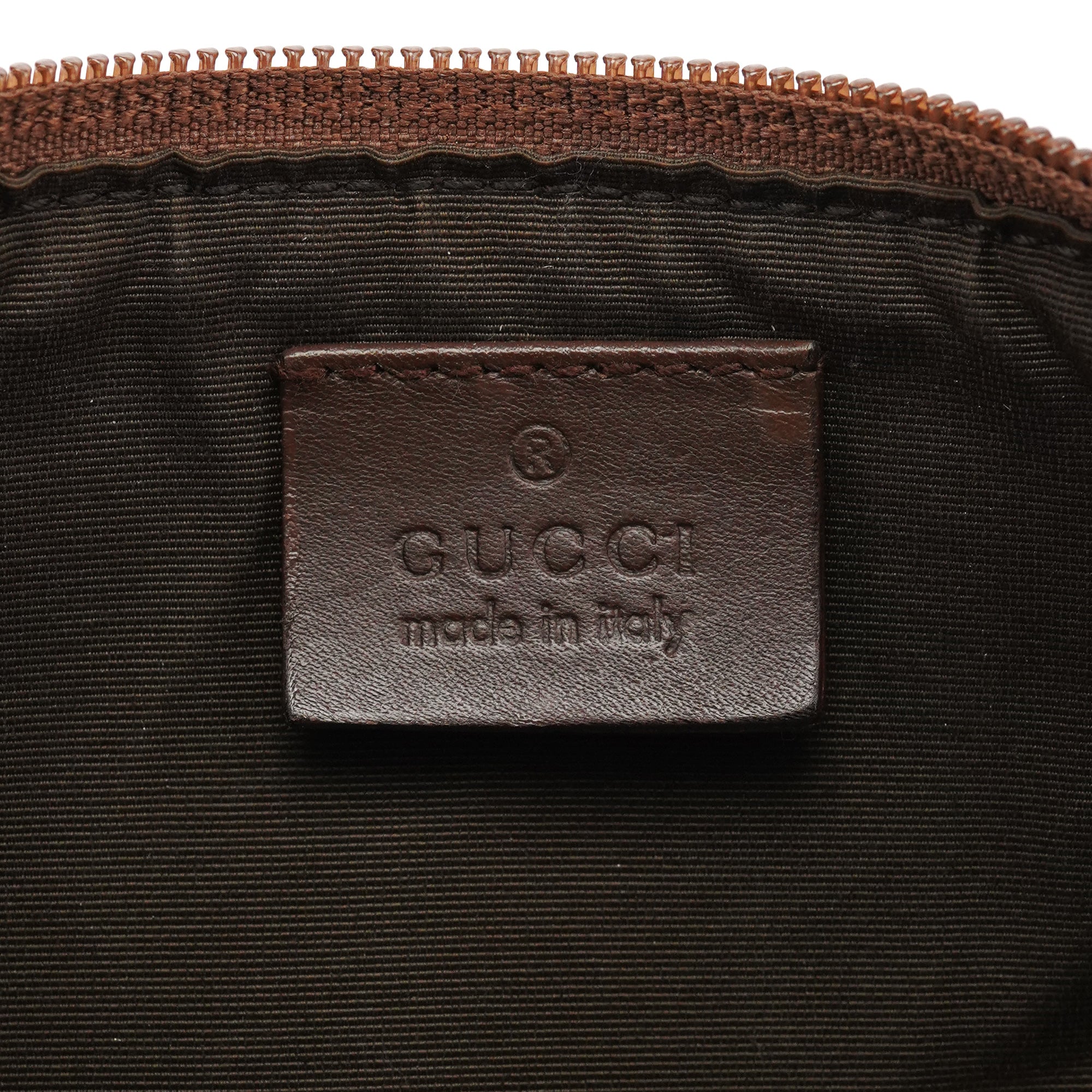 Gucci 039 1103 Beige Brown GG Boat Pochette