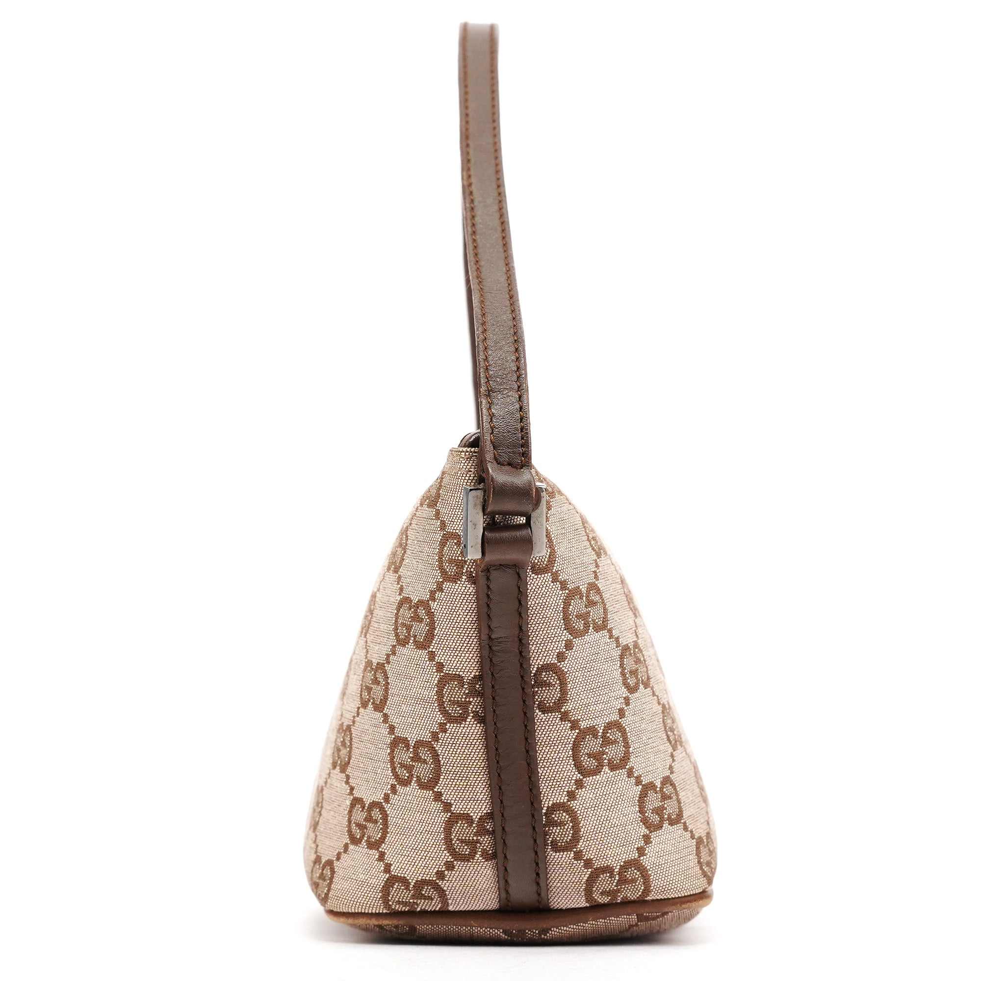 Gucci 039 1103 Beige Brown GG Boat Pochette