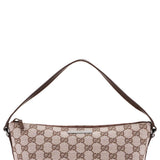 Gucci 039 1103 Beige Brown GG Boat Pochette