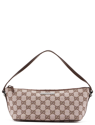 Gucci 039 1103 Beige Brown GG Boat Pochette