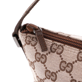 Gucci 039 1103 Beige Brown GG Boat Pochette