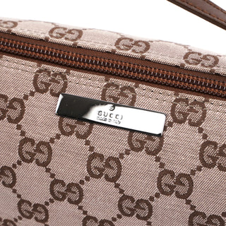 Gucci 039 1103 Beige Brown GG Boat Pochette