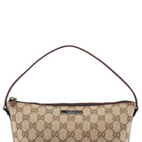 Gucci 039 1103 Beige Brown GG Boat Pochette