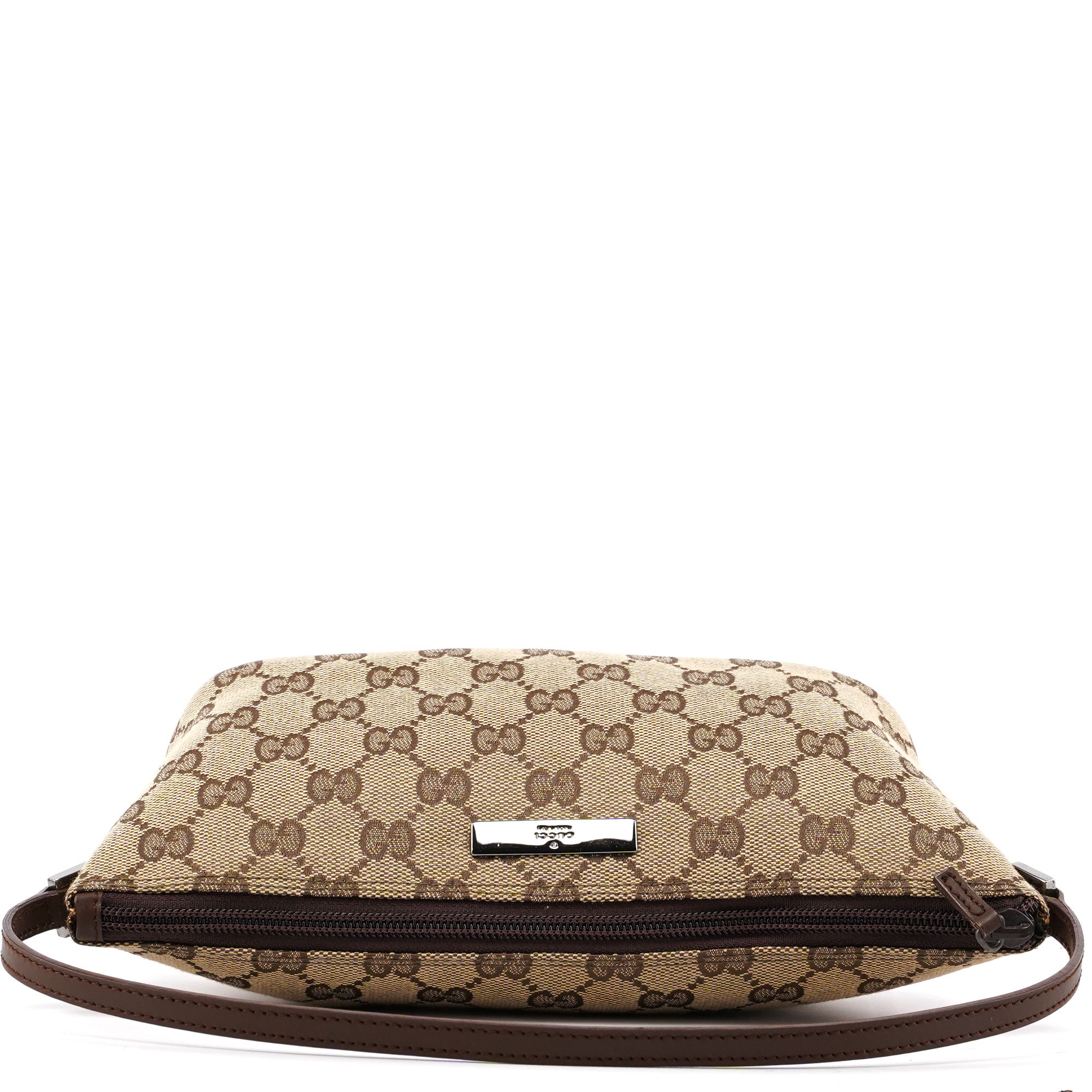 Gucci 039 1103 Beige Brown GG Boat Pochette