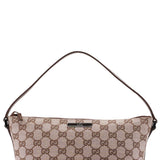 Gucci 039 1103 Beige Brown GG Boat Pochette
