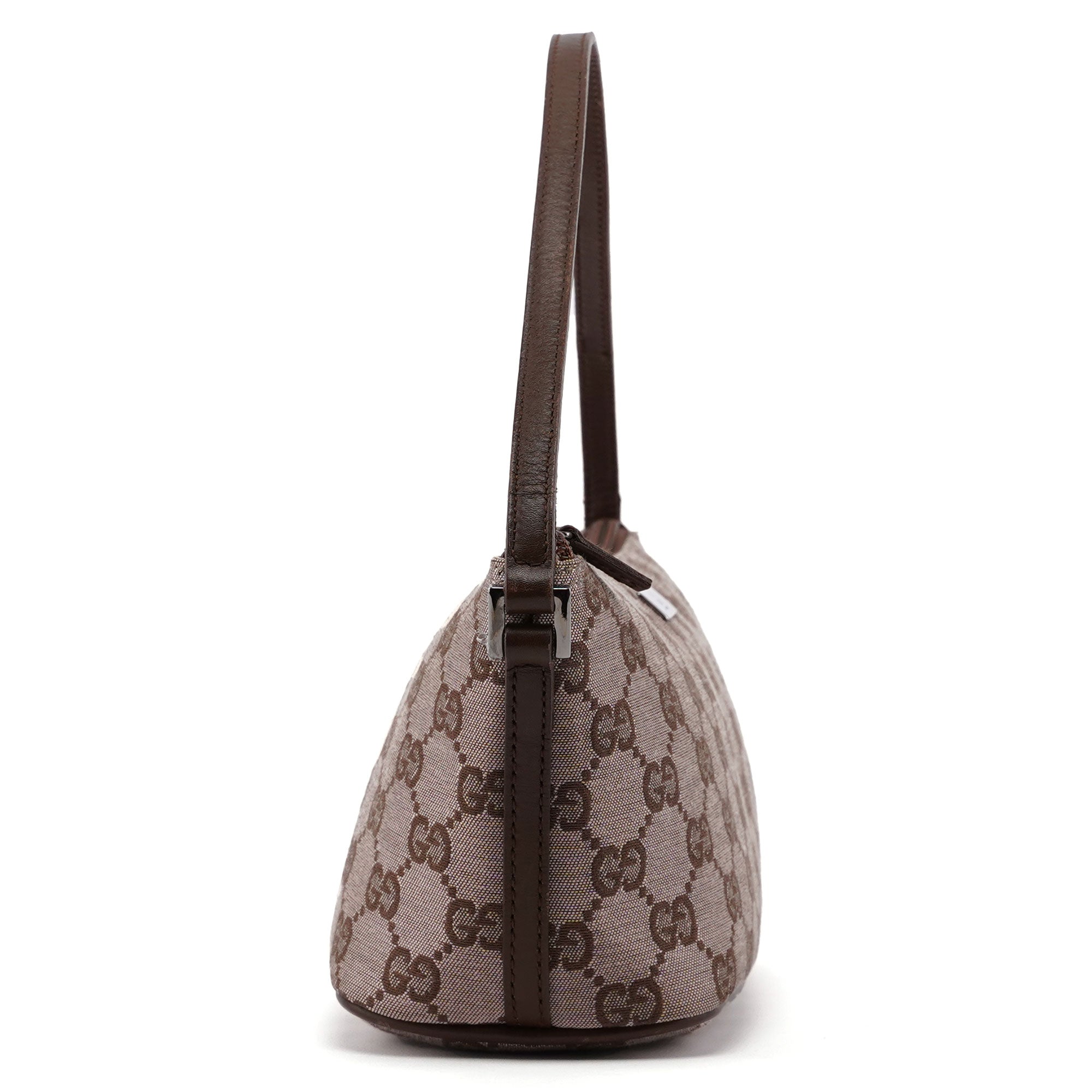 Gucci 039 1103 Beige Brown GG Boat Pochette