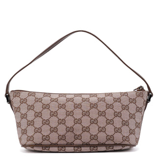 Gucci 039 1103 Beige Brown GG Boat Pochette