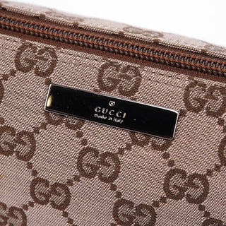 Gucci 039 1103 Beige Brown GG Boat Pochette