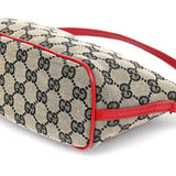 Gucci 039 1103 Beige Red GG Boat Pochette
