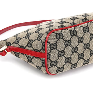 Gucci 039 1103 Beige Red GG Boat Pochette