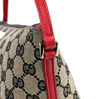 Gucci 039 1103 Beige Red GG Boat Pochette