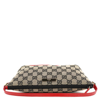 Gucci 039 1103 Beige Red GG Boat Pochette