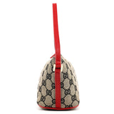 Gucci 039 1103 Beige Red GG Boat Pochette