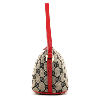 Gucci 039 1103 Beige Red GG Boat Pochette