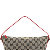 Gucci 039 1103 Beige Red GG Boat Pochette
