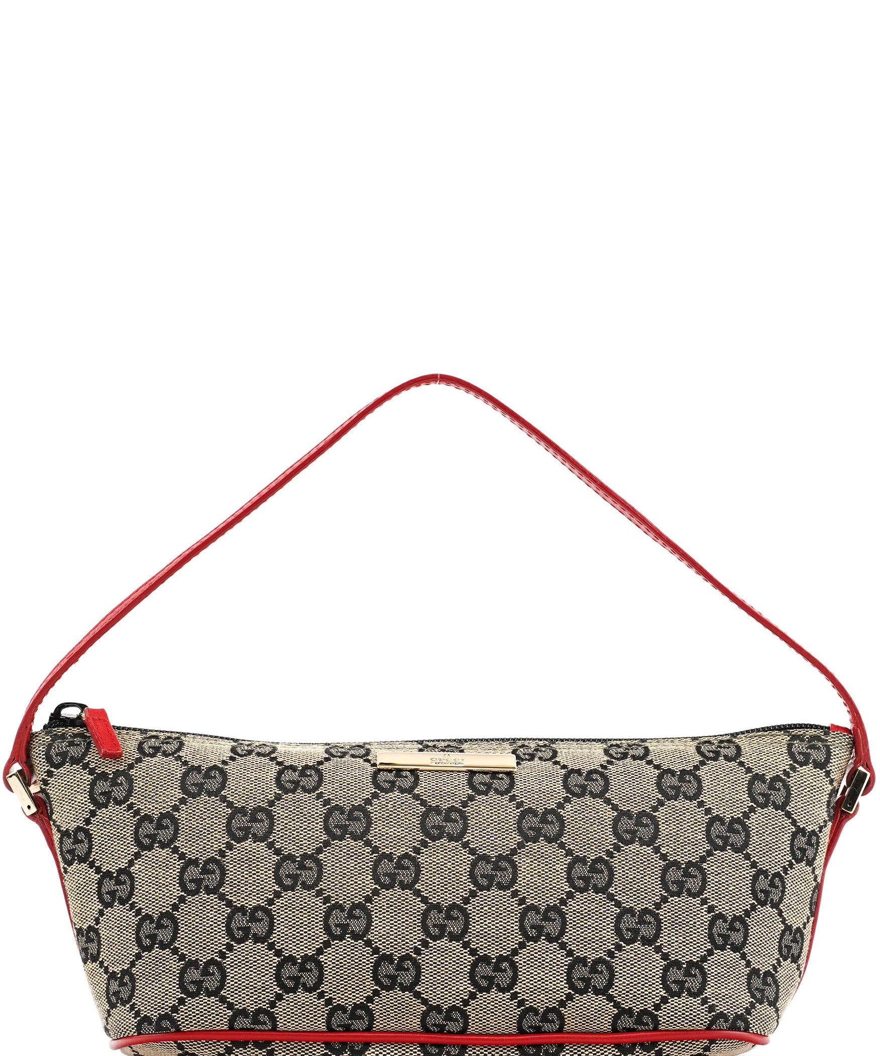 Gucci 039 1103 Beige Red GG Boat Pochette