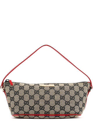 Gucci 039 1103 Beige Red GG Boat Pochette