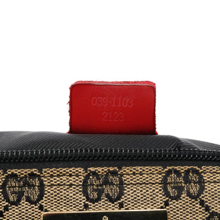 Gucci 039 1103 Beige Red GG Boat Pochette