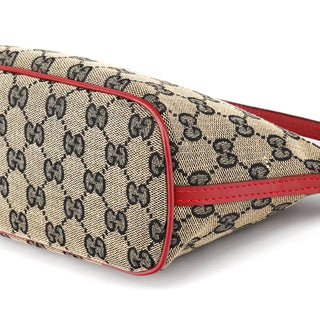 Gucci 039 1103 Beige Red GG Boat Pochette