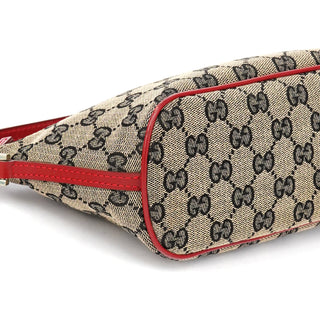 Gucci 039 1103 Beige Red GG Boat Pochette