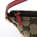 Gucci 039 1103 Beige Red GG Boat Pochette