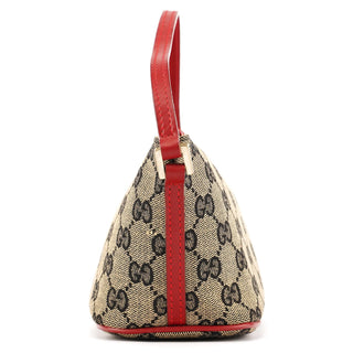Gucci 039 1103 Beige Red GG Boat Pochette