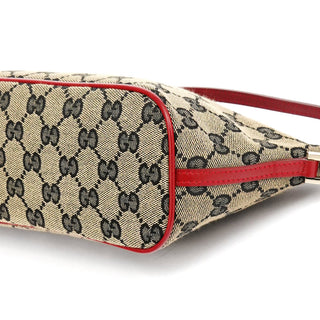 Gucci 039 1103 Beige Red GG Boat Pochette