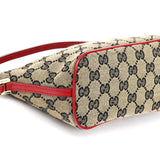 Gucci 039 1103 Beige Red GG Boat Pochette