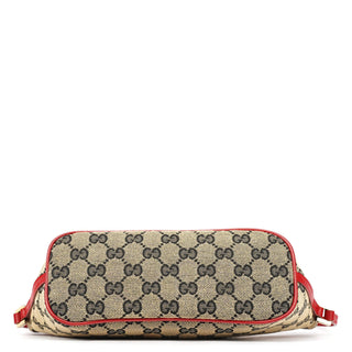 Gucci 039 1103 Beige Red GG Boat Pochette