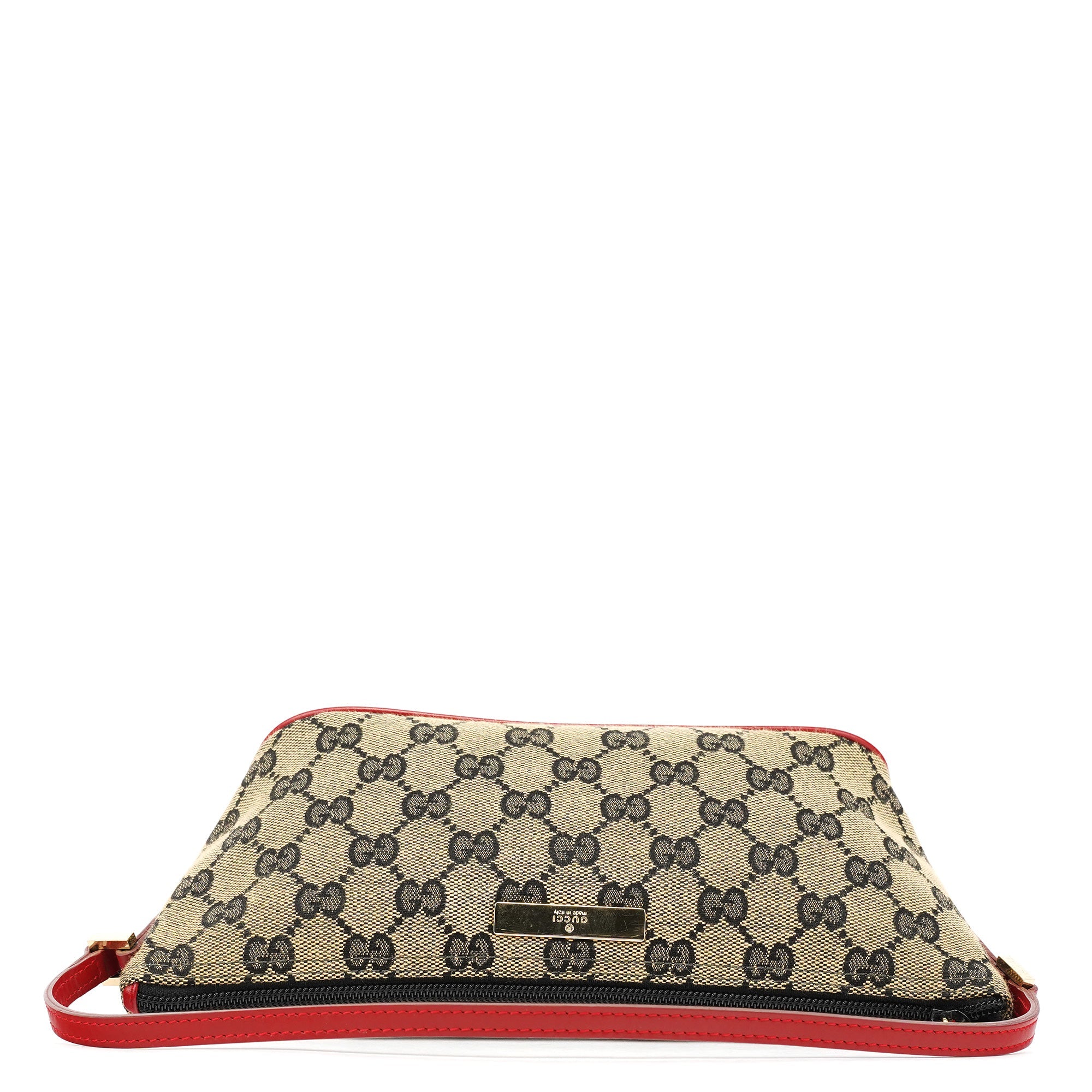 Gucci 039 1103 Beige Red GG Boat Pochette